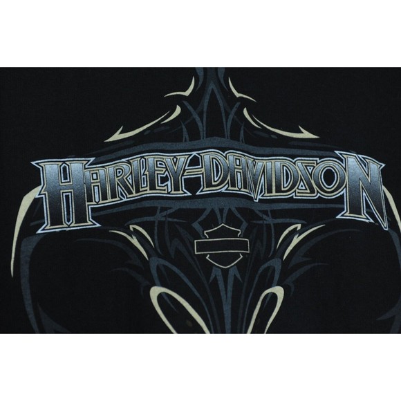 Harley Davidson Men’s T Shirt Size Large Short Sleeve Mile High Pin Up Girl - Picture 7 of 7